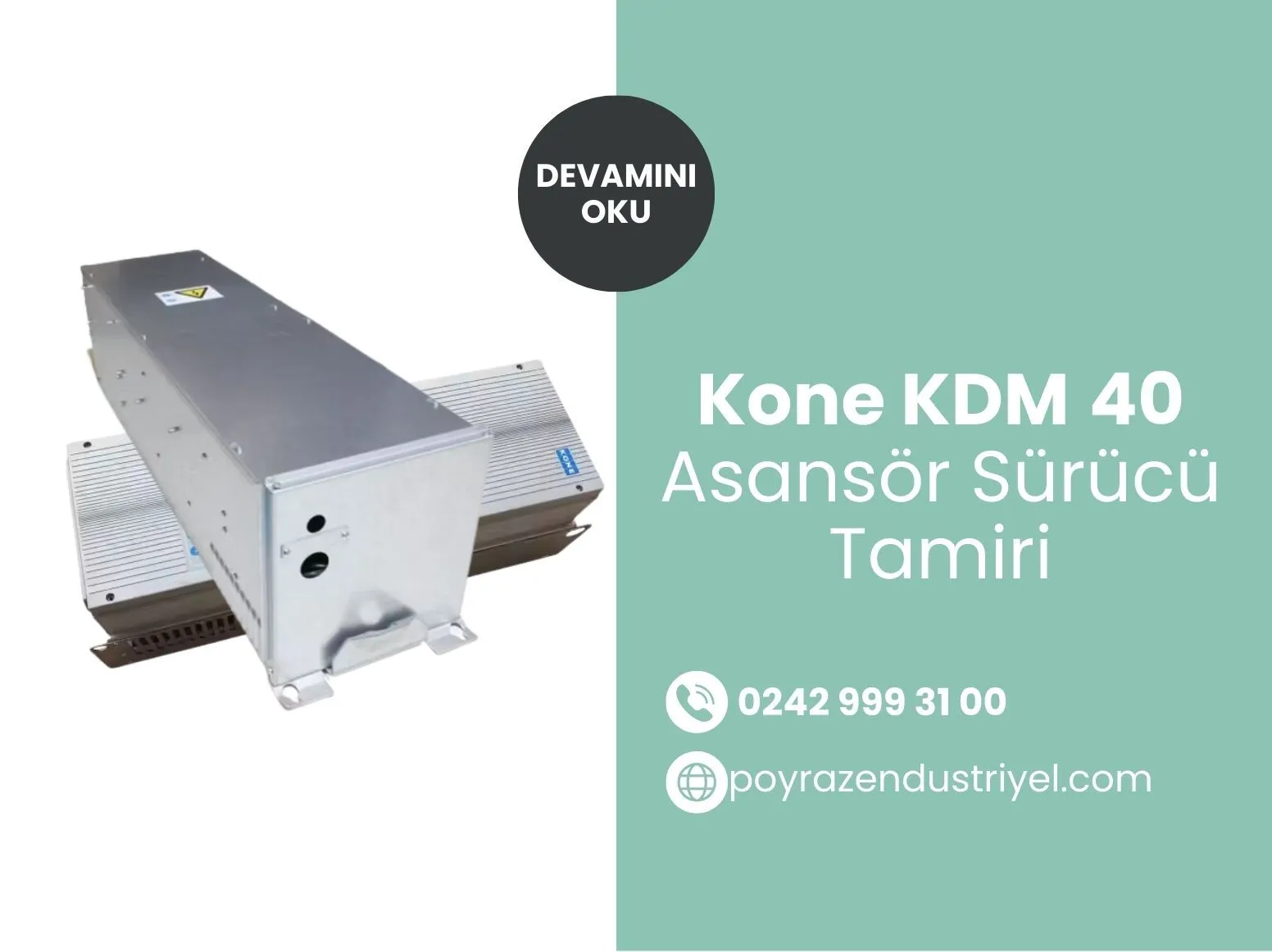 Kone KDM 40 Asansör Sürücü Tamiri